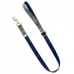 luxury grey dog lead and collar doggie apparel