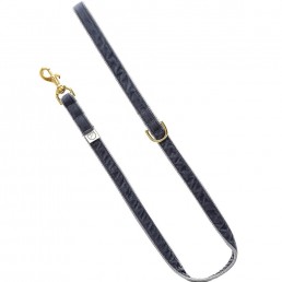 doggie apparel grey velvet dog lead