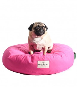 doggie apparel luxury pink dog bed 'duke'