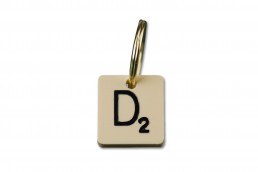 doggie apparel scrabble letter ID tag
