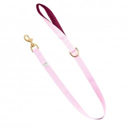 baby pink webbing dog lead doggie apparel