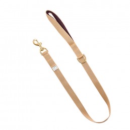 beige webbing dog lead doggie apparel