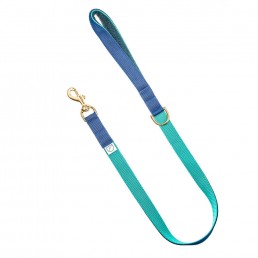 luxury navy dog lead and collar doggie apparel