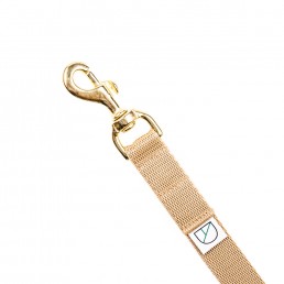 Doggie Apparel beige handsfree lightweight dog lead