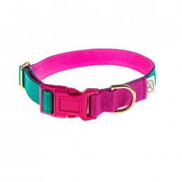 doggie apparel emerald & cerise dog collar